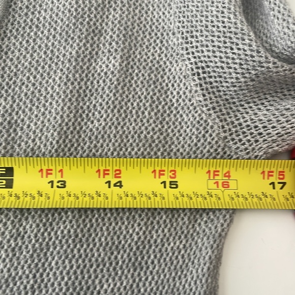 Adriano Goldschmied Gray Mesh Cashmere Blend Boyfriend Cardigan Women’s Small - Picture 4 of 9